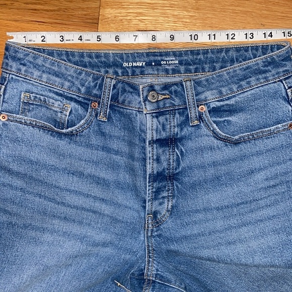 Old Navy High Rise Loose Side Slit Jean in size 8, no flaws - Picture 10 of 13